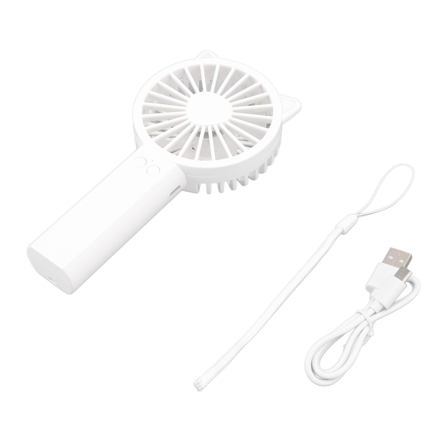 Handheld Mini Fan 3 Different Wind Speeds USB Charging Low Noise Small Fan with Light for Office Dormitory V1294-YM0523-3113220077911