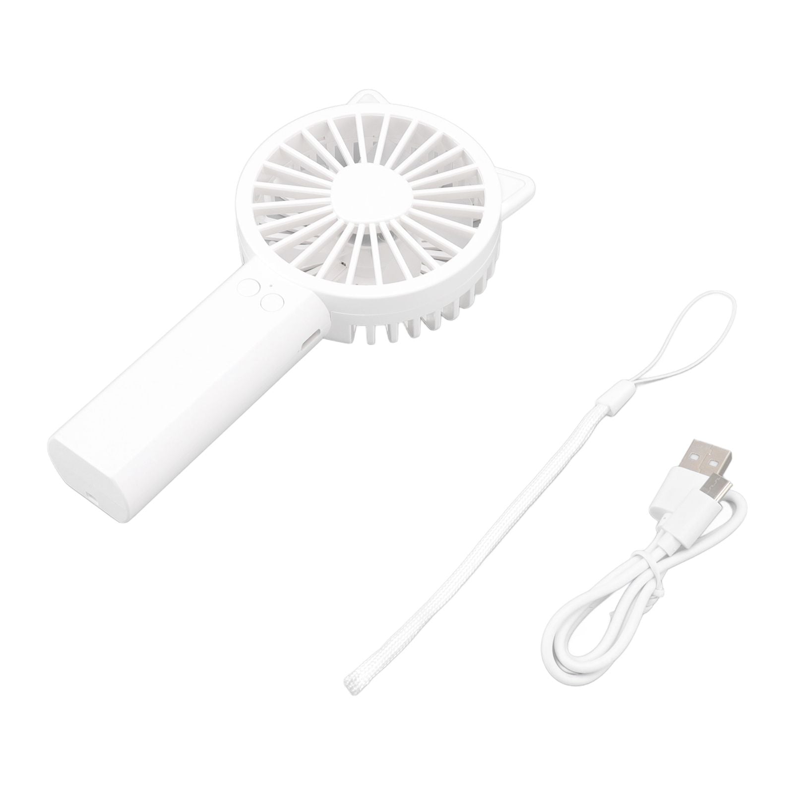 Handheld Mini Fan 3 Different Wind Speeds USB Charging Low Noise Small Fan with Light for Office Dormitory V1294-YM0523-3113220077911
