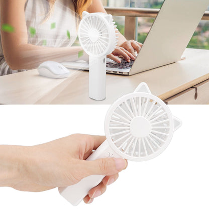 Handheld Mini Fan 3 Different Wind Speeds USB Charging Low Noise Small Fan with Light for Office Dormitory V1294-YM0523-3113220077911