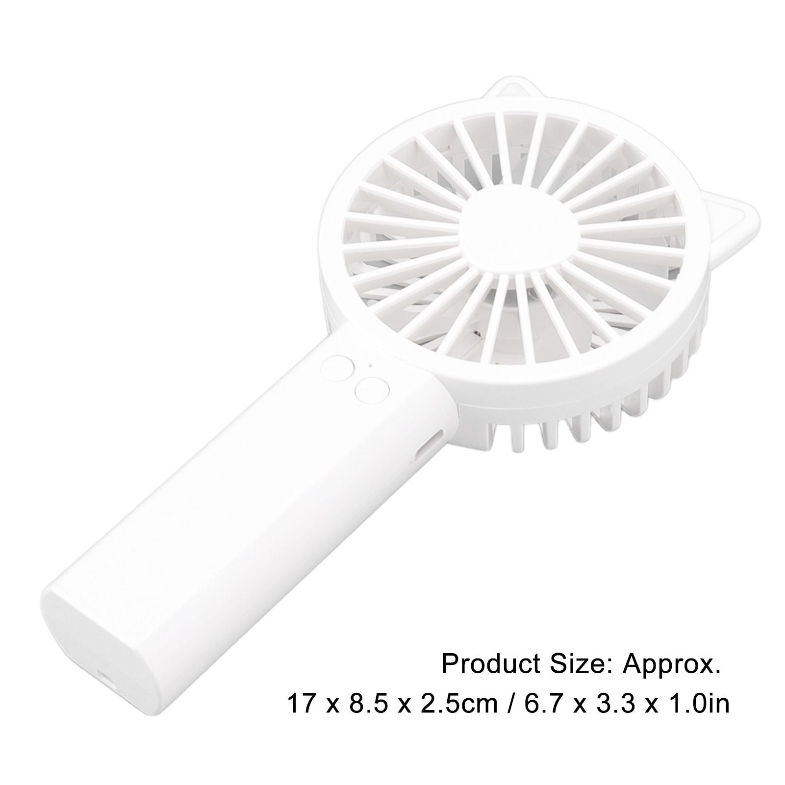 Handheld Mini Fan 3 Different Wind Speeds USB Charging Low Noise Small Fan with Light for Office Dormitory V1294-YM0523-3113220077911
