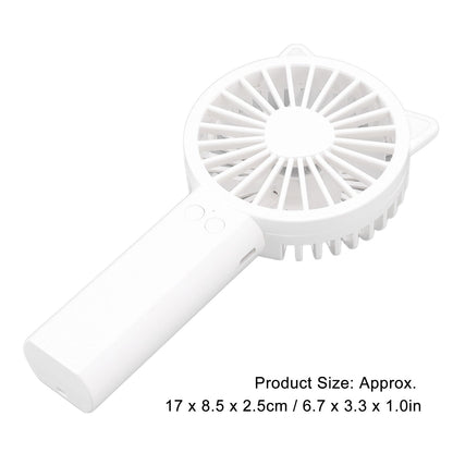 Handheld Mini Fan 3 Different Wind Speeds USB Charging Low Noise Small Fan with Light for Office Dormitory V1294-YM0523-3113220077911
