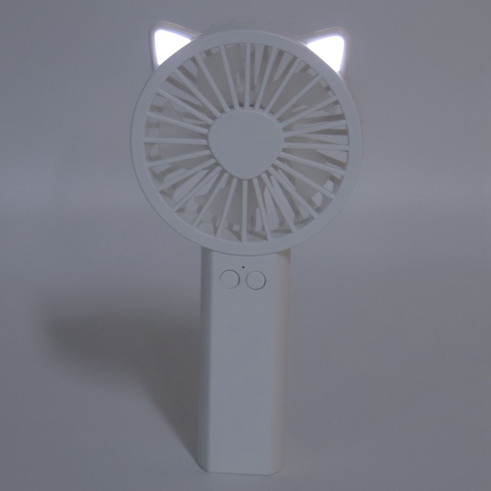 Handheld Mini Fan 3 Different Wind Speeds USB Charging Low Noise Small Fan with Light for Office Dormitory V1294-YM0523-3113220077911