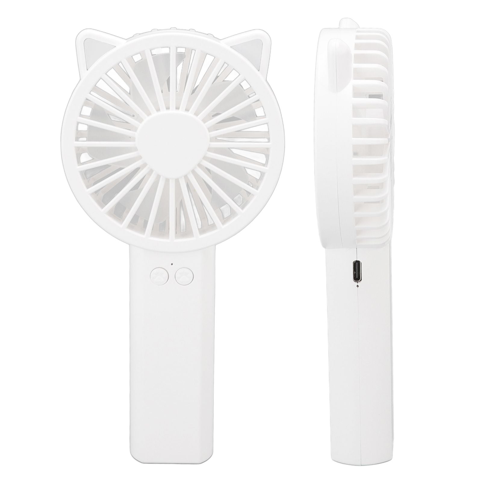 Handheld Mini Fan 3 Different Wind Speeds USB Charging Low Noise Small Fan with Light for Office Dormitory V1294-YM0523-3113220077911