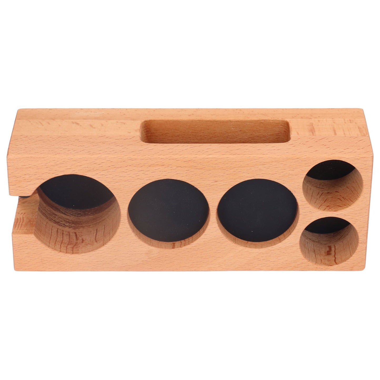 Coffee Tamper Holder Multifunction Food Safe Wooden Coffee Tamping Station for Coffee Lovers V1294-YM0523-3113220079411