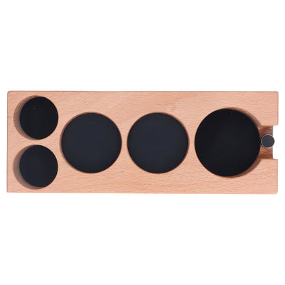 Coffee Tamper Holder Multifunction Food Safe Wooden Coffee Tamping Station for Coffee Lovers V1294-YM0523-3113220079411
