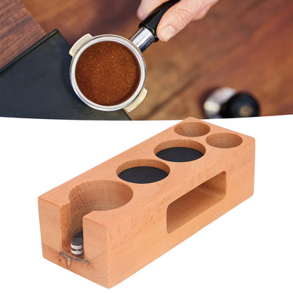 Coffee Tamper Holder Multifunction Food Safe Wooden Coffee Tamping Station for Coffee Lovers V1294-YM0523-3113220079411