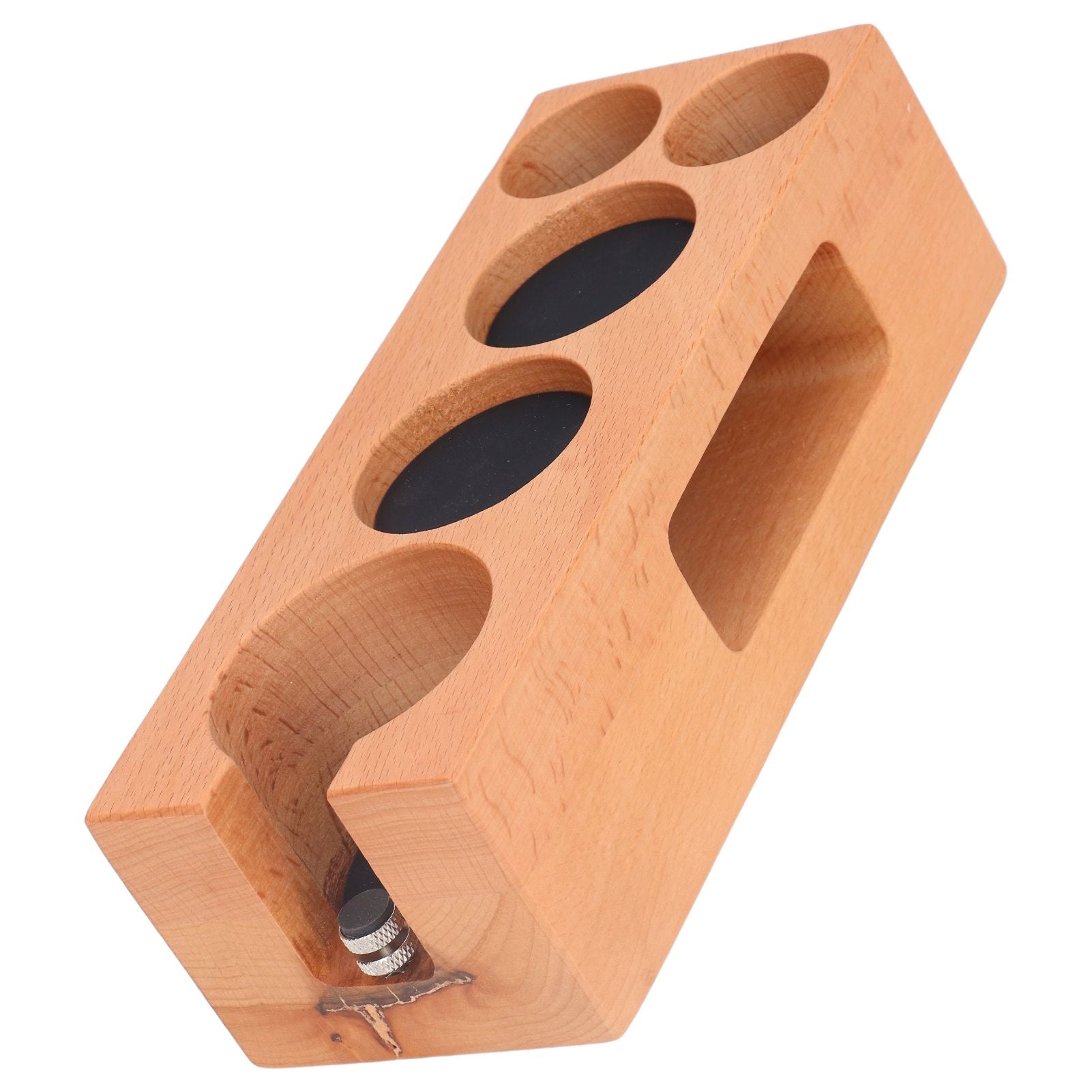 Coffee Tamper Holder Multifunction Food Safe Wooden Coffee Tamping Station for Coffee Lovers V1294-YM0523-3113220079411