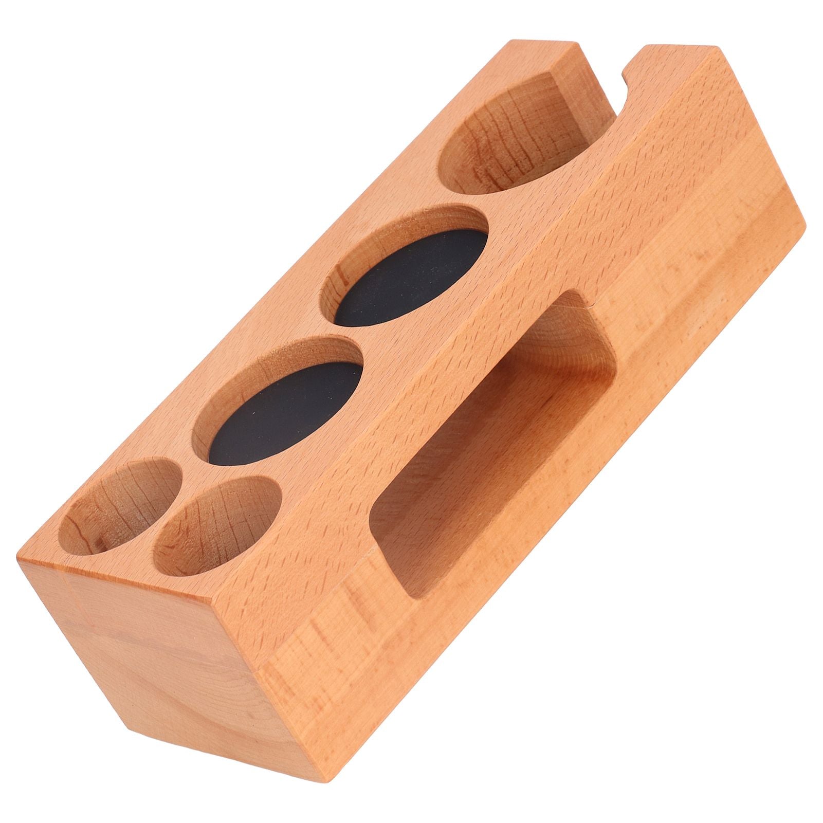 Coffee Tamper Holder Multifunction Food Safe Wooden Coffee Tamping Station for Coffee Lovers V1294-YM0523-3113220079411