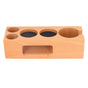 Wood Coffee Filter Tamper Holder Multifunction Wooden Coffee Tamper Mat for 2.3in Coffee Machine Handle V1294-YM0523-3113220079511