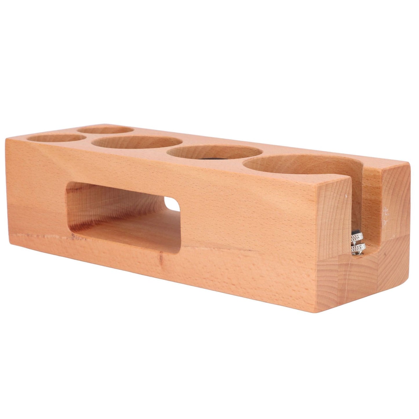 Wood Coffee Filter Tamper Holder Multifunction Wooden Coffee Tamper Mat for 2.3in Coffee Machine Handle V1294-YM0523-3113220079511