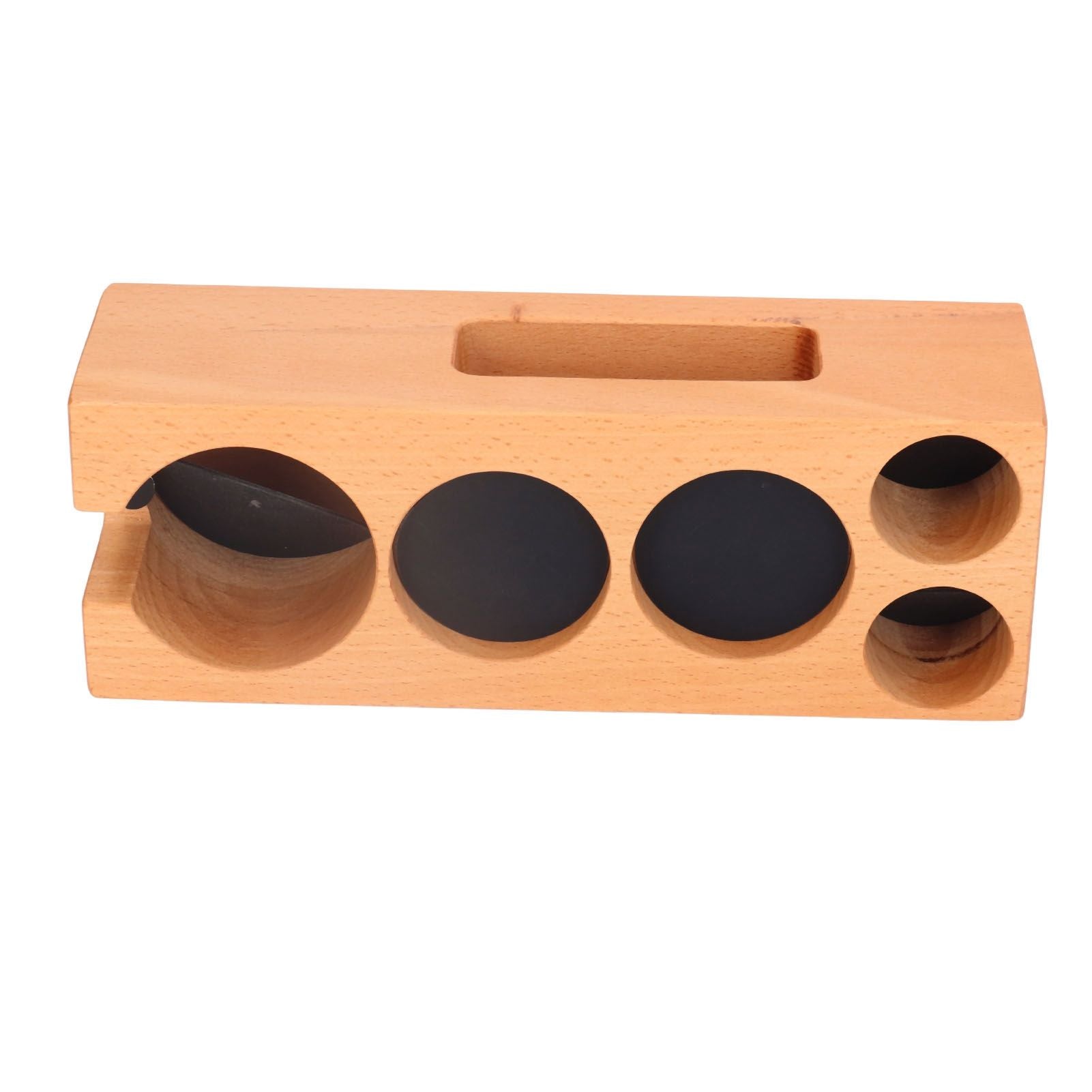 Wood Coffee Filter Tamper Holder Multifunction Wooden Coffee Tamper Mat for 2.3in Coffee Machine Handle V1294-YM0523-3113220079511