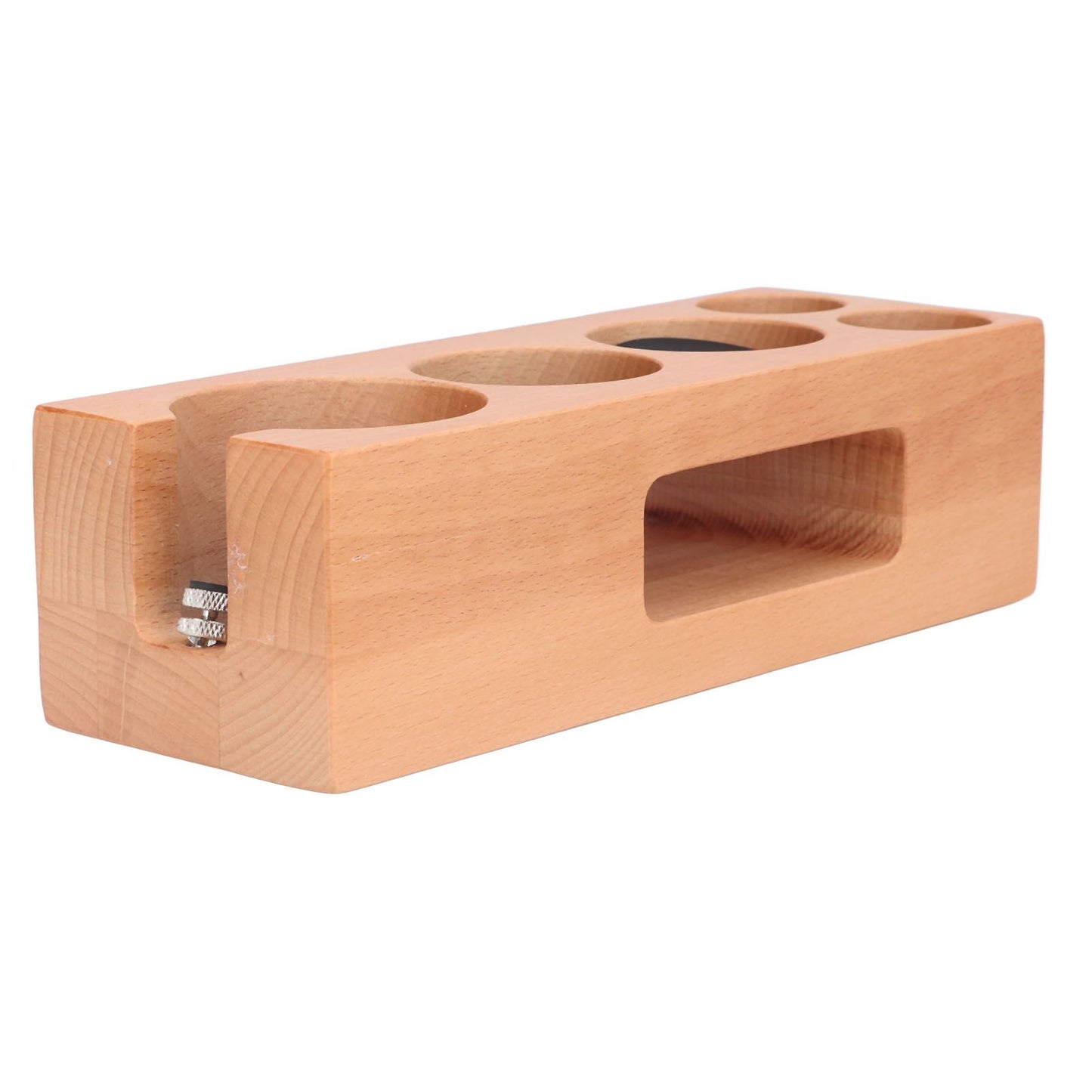 Wood Coffee Filter Tamper Holder Multifunction Wooden Coffee Tamper Mat for 2.3in Coffee Machine Handle V1294-YM0523-3113220079511