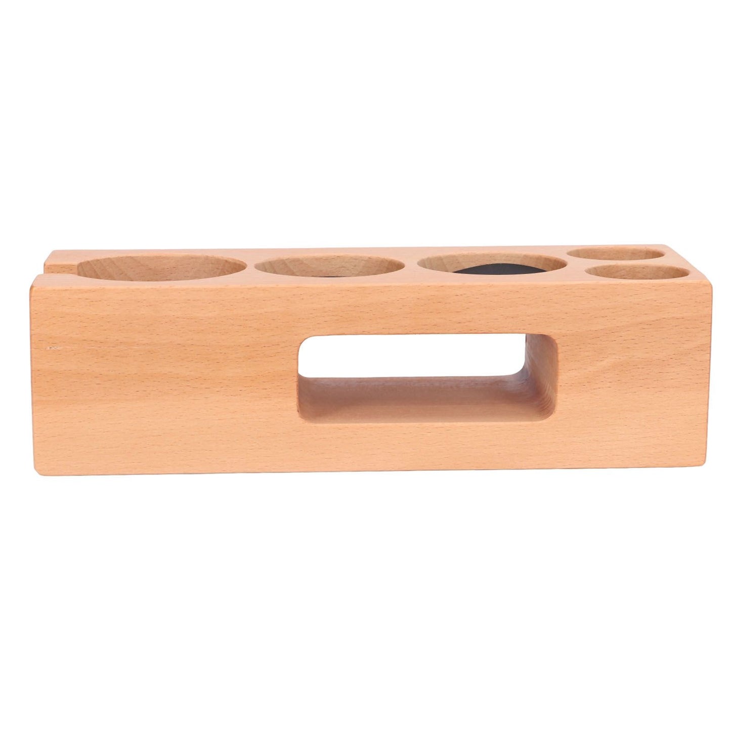 Wood Coffee Filter Tamper Holder Multifunction Wooden Coffee Tamper Mat for 2.3in Coffee Machine Handle V1294-YM0523-3113220079511