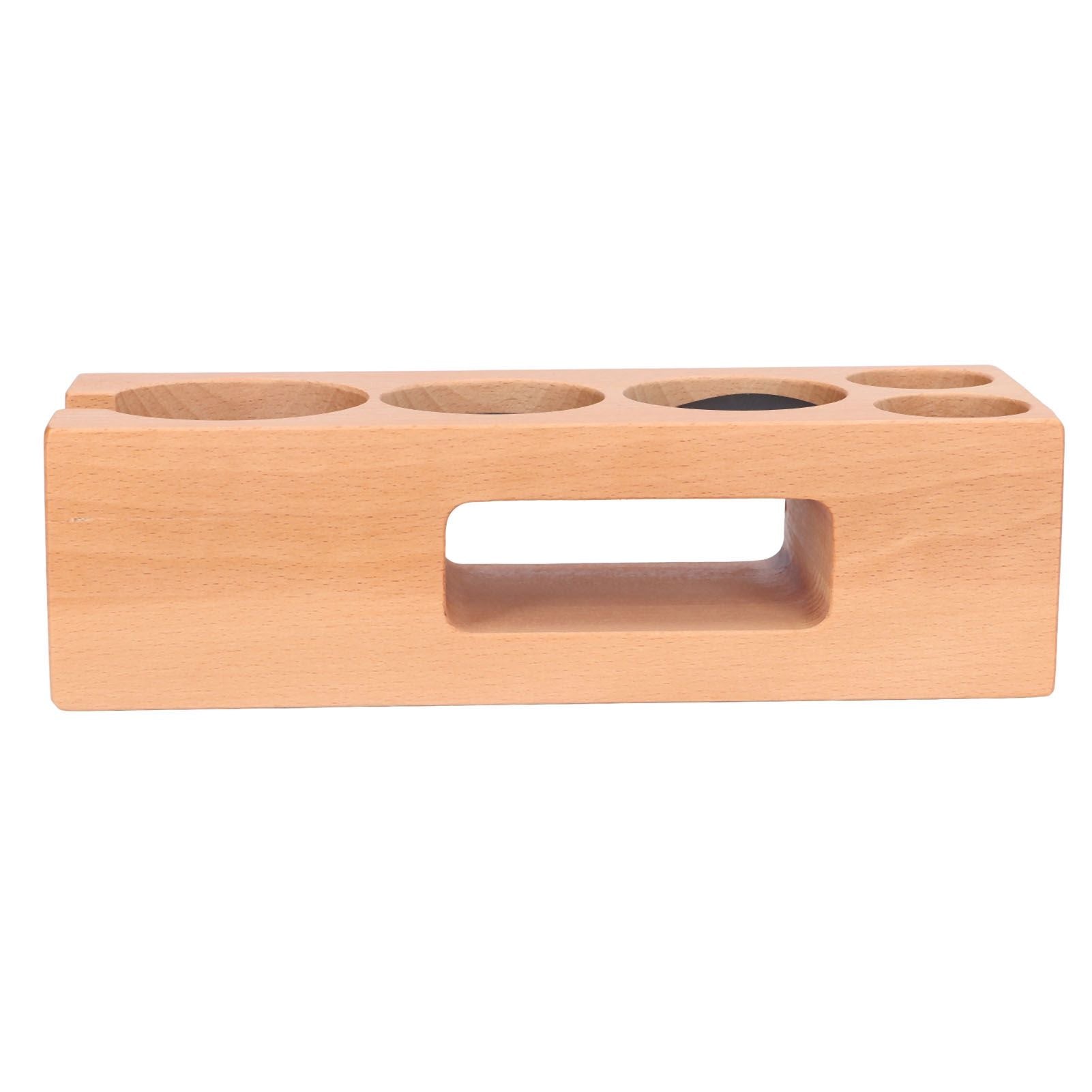 Wood Coffee Filter Tamper Holder Multifunction Wooden Coffee Tamper Mat for 2.3in Coffee Machine Handle V1294-YM0523-3113220079511