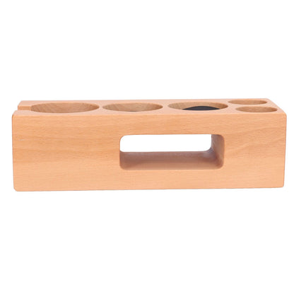 Wood Coffee Filter Tamper Holder Multifunction Wooden Coffee Tamper Mat for 2.3in Coffee Machine Handle V1294-YM0523-3113220079511