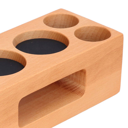 Wood Coffee Filter Tamper Holder Multifunction Wooden Coffee Tamper Mat for 2.3in Coffee Machine Handle V1294-YM0523-3113220079511