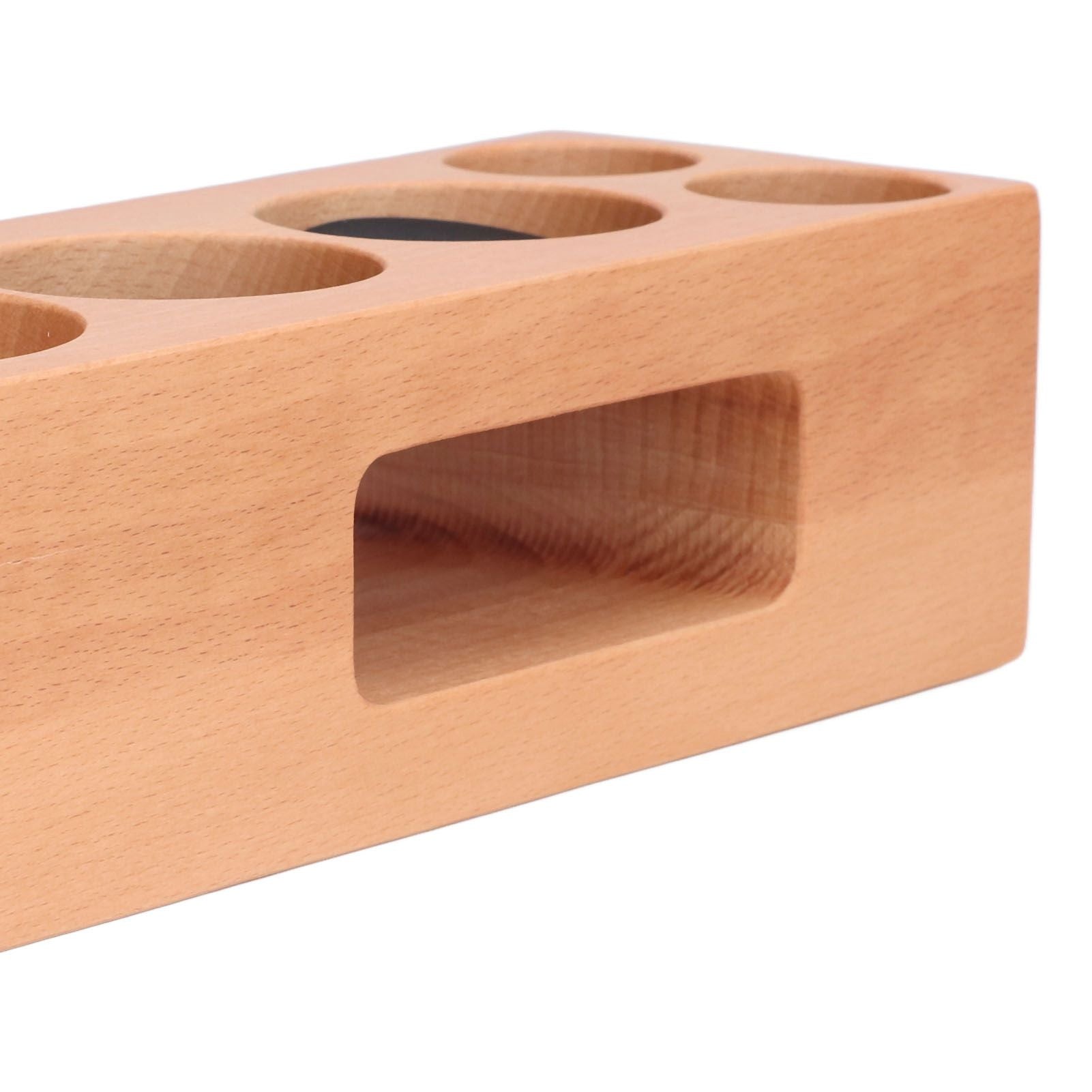 Wood Coffee Filter Tamper Holder Multifunction Wooden Coffee Tamper Mat for 2.3in Coffee Machine Handle V1294-YM0523-3113220079511