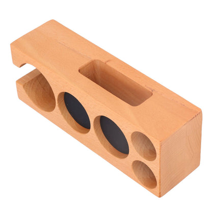 Wood Coffee Filter Tamper Holder Multifunction Wooden Coffee Tamper Mat for 2.3in Coffee Machine Handle V1294-YM0523-3113220079511