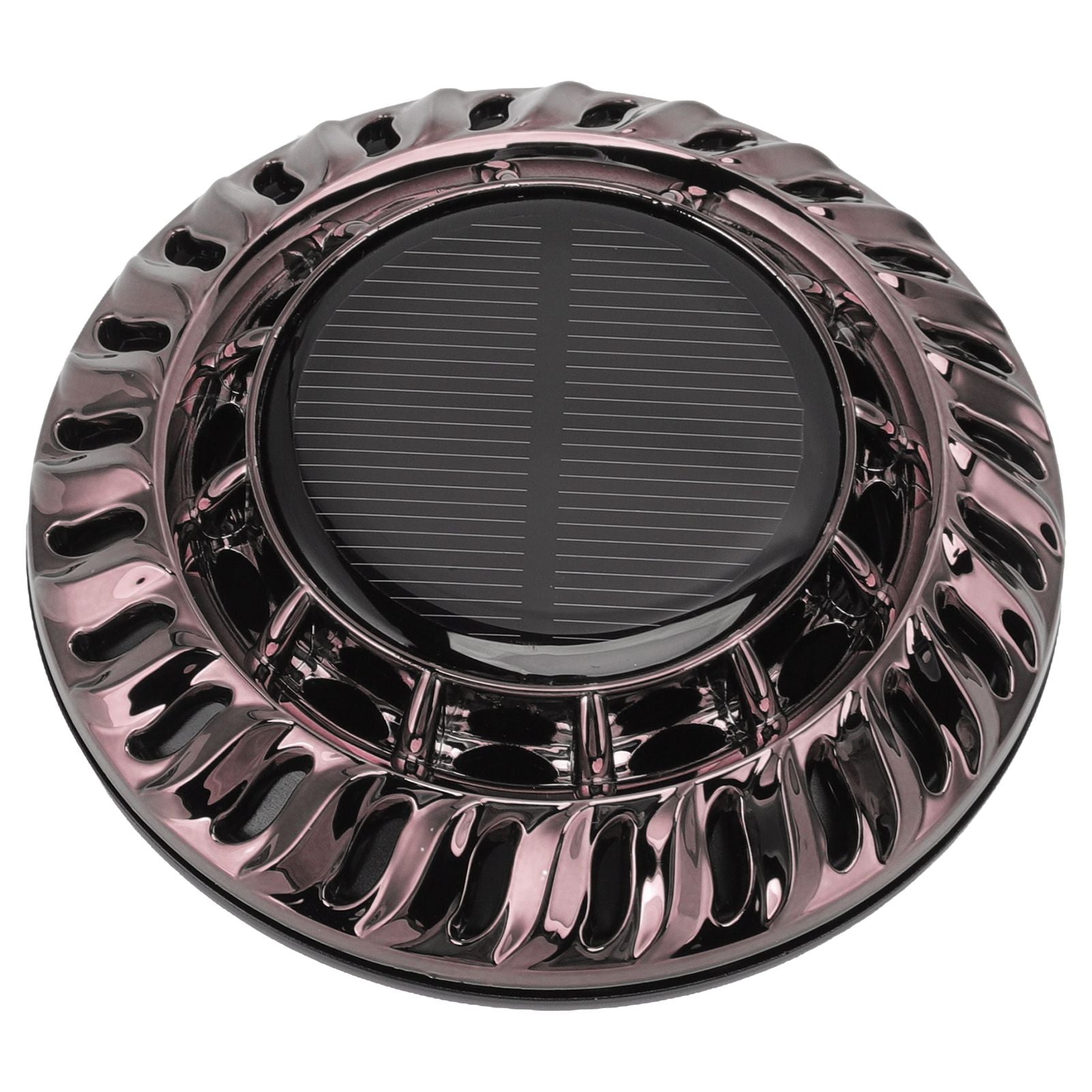 Solar Car Perfume Diffuser Automatic Rotating Decorative Car Aromatherapy Machine for Office Home Silver Black V1294-YM0523-3113220080411