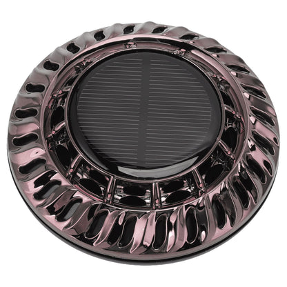 Solar Car Perfume Diffuser Automatic Rotating Decorative Car Aromatherapy Machine for Office Home Silver Black V1294-YM0523-3113220080411