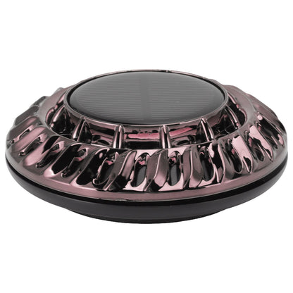 Solar Car Perfume Diffuser Automatic Rotating Decorative Car Aromatherapy Machine for Office Home Silver Black V1294-YM0523-3113220080411