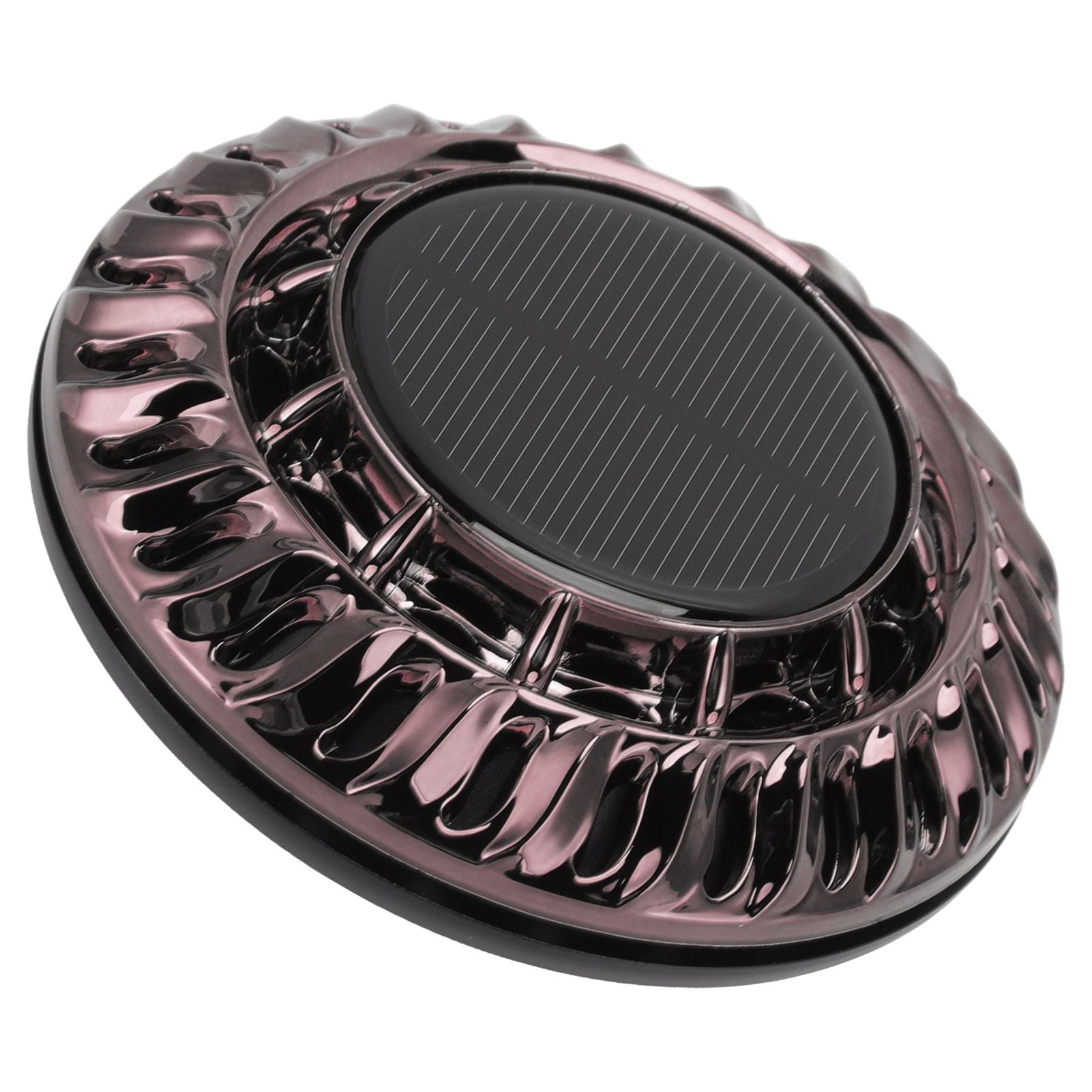 Solar Car Perfume Diffuser Automatic Rotating Decorative Car Aromatherapy Machine for Office Home Silver Black V1294-YM0523-3113220080411