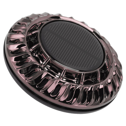 Solar Car Perfume Diffuser Automatic Rotating Decorative Car Aromatherapy Machine for Office Home Silver Black V1294-YM0523-3113220080411