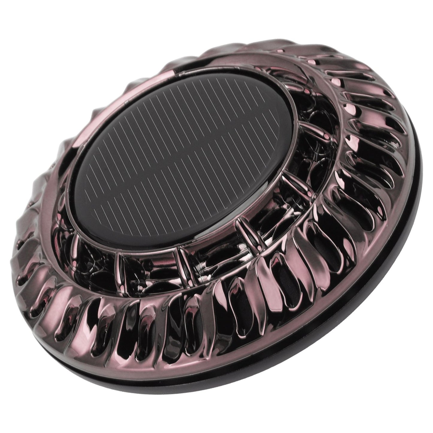 Solar Car Perfume Diffuser Automatic Rotating Decorative Car Aromatherapy Machine for Office Home Silver Black V1294-YM0523-3113220080411