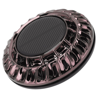Solar Car Perfume Diffuser Automatic Rotating Decorative Car Aromatherapy Machine for Office Home Silver Black V1294-YM0523-3113220080411
