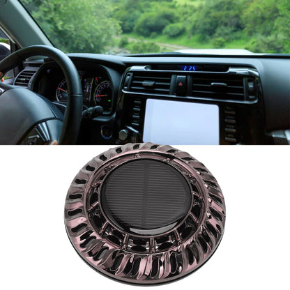 Solar Car Perfume Diffuser Automatic Rotating Decorative Car Aromatherapy Machine for Office Home Silver Black V1294-YM0523-3113220080411