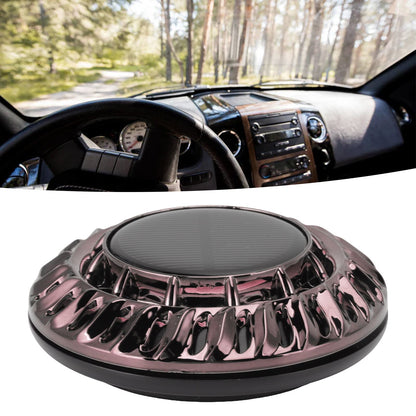 Solar Car Perfume Diffuser Automatic Rotating Decorative Car Aromatherapy Machine for Office Home Silver Black V1294-YM0523-3113220080411