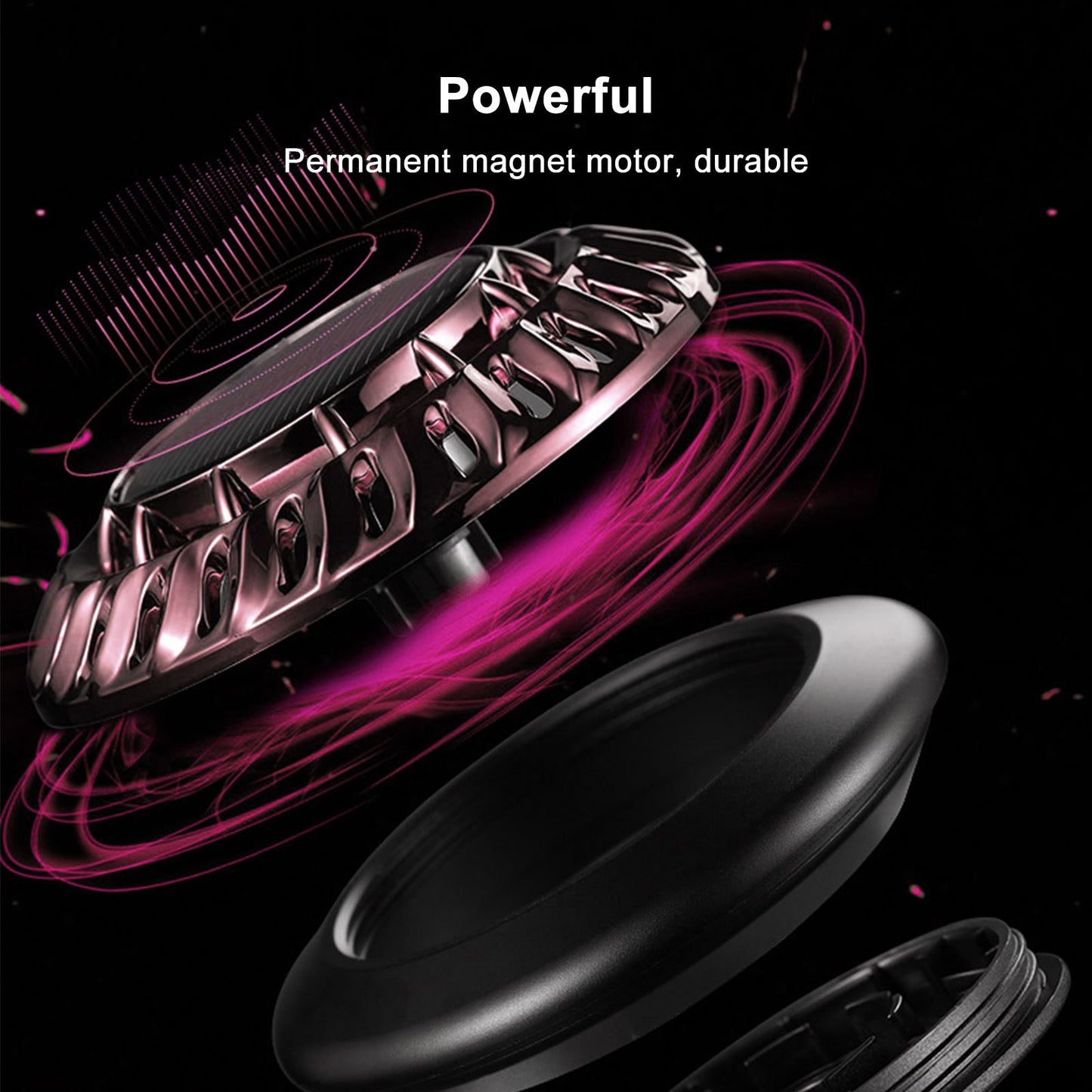 Solar Car Perfume Diffuser Automatic Rotating Decorative Car Aromatherapy Machine for Office Home Silver Black V1294-YM0523-3113220080411