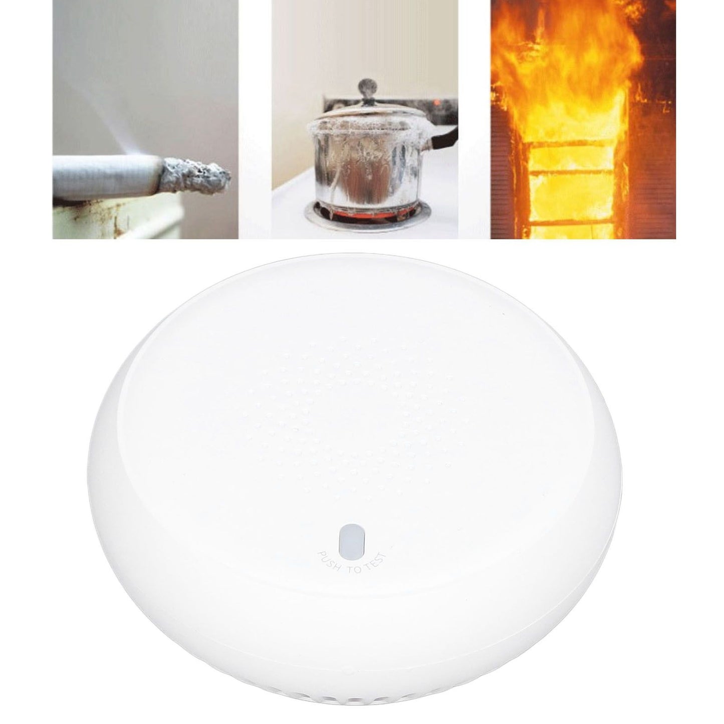 Wireless Smart Fire Smoke Alarms Smart Smoke Detector Remote Alarm Sensor Kitchen Fire Warning System for Tuya V1294-YM0523-3113220081211