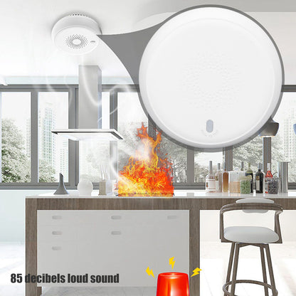 Wireless Smart Fire Smoke Alarms Smart Smoke Detector Remote Alarm Sensor Kitchen Fire Warning System for Tuya V1294-YM0523-3113220081211
