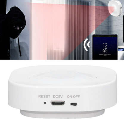 Smart Motion Sensor Square Battery Powered WiFi Infrared Body Sensor with Mobile APP Alarm for Home V1294-YM0523-3113220084111