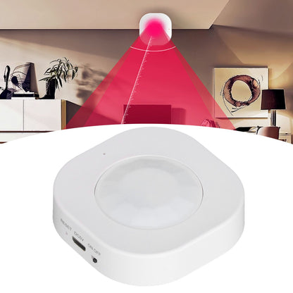 Smart Motion Sensor Square Battery Powered WiFi Infrared Body Sensor with Mobile APP Alarm for Home V1294-YM0523-3113220084111