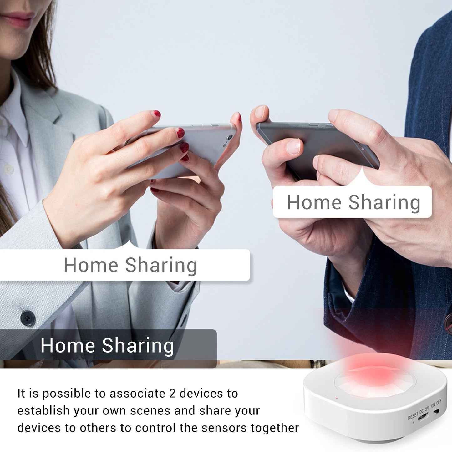 Smart Motion Sensor Square Battery Powered WiFi Infrared Body Sensor with Mobile APP Alarm for Home V1294-YM0523-3113220084111