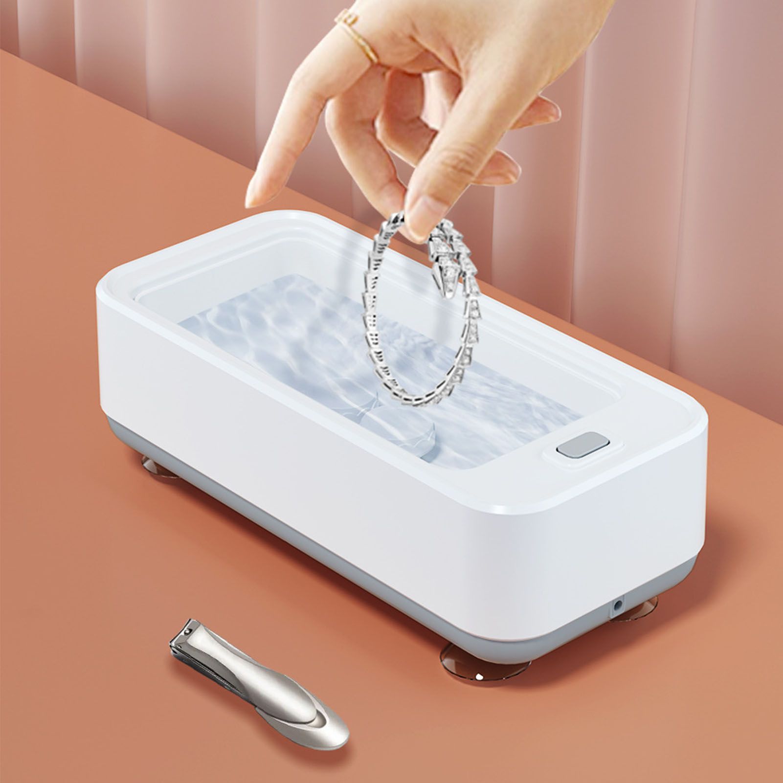 Ultrasonic Cleaner USB Charging Prevent Slip Portable Glasses Cleaning Machine for Jewelry Watch Strap V1294-YM0523-3113220084311