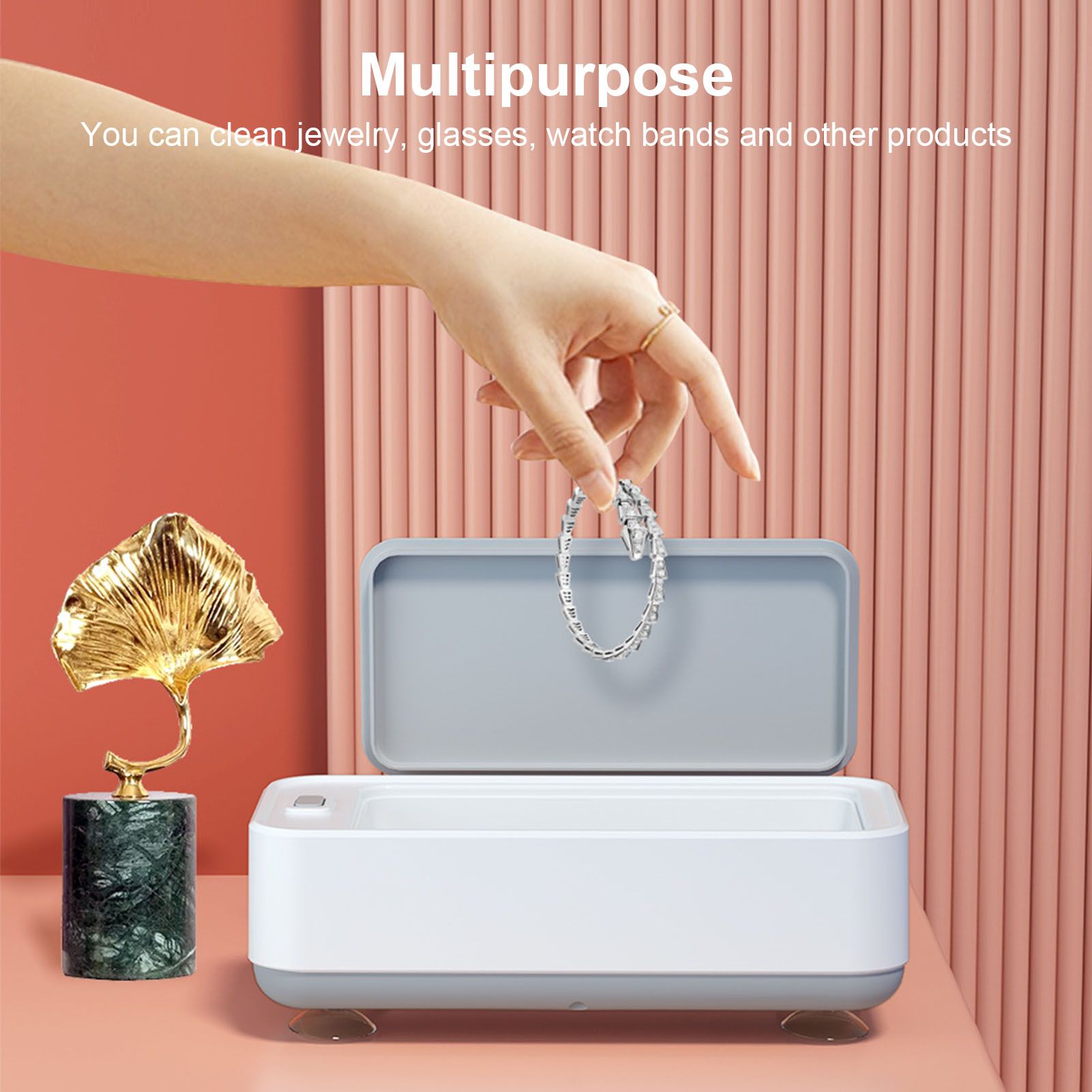 Ultrasonic Cleaner USB Charging Prevent Slip Portable Glasses Cleaning Machine for Jewelry Watch Strap V1294-YM0523-3113220084311