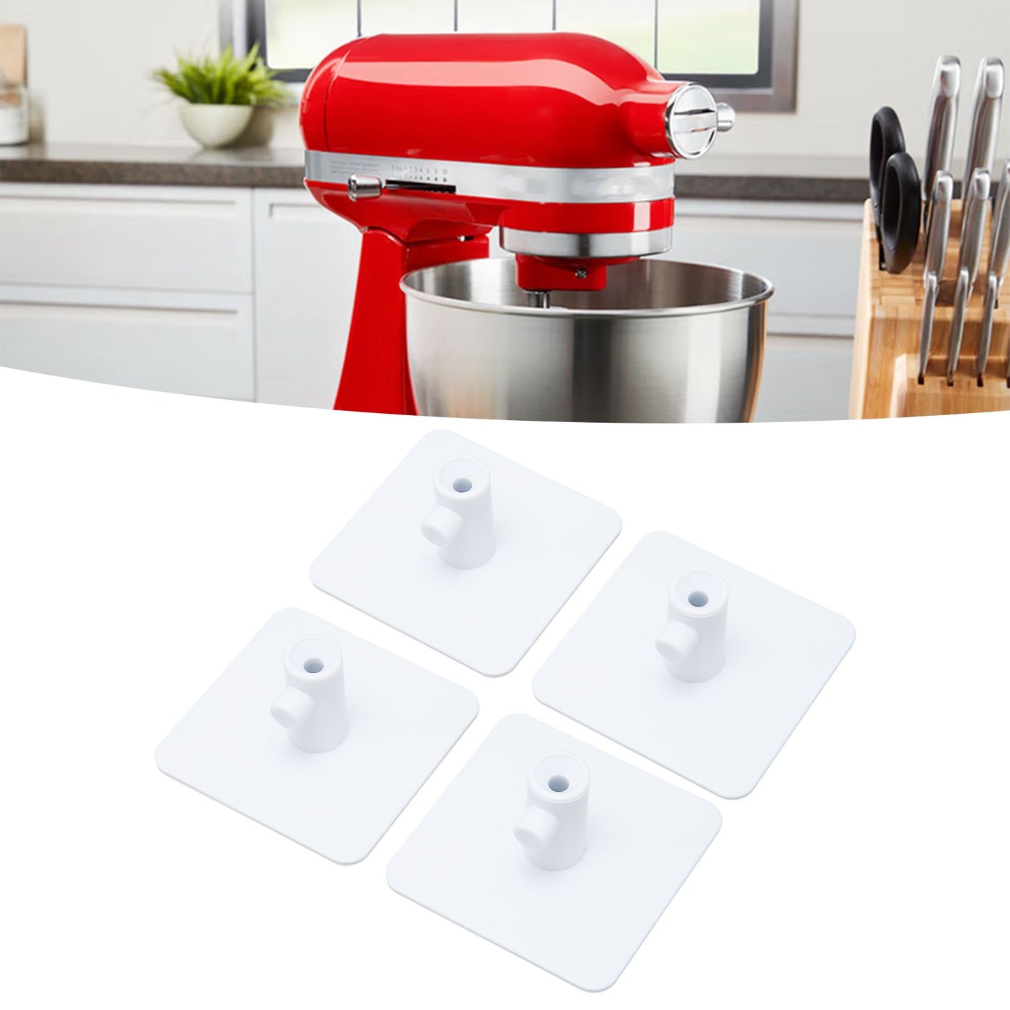 Stand Mixer Attachment Holders Vertical Hanging Type Quadrate White Mixer Attachments Accessories Holder for V1294-YM0523-3113220085511