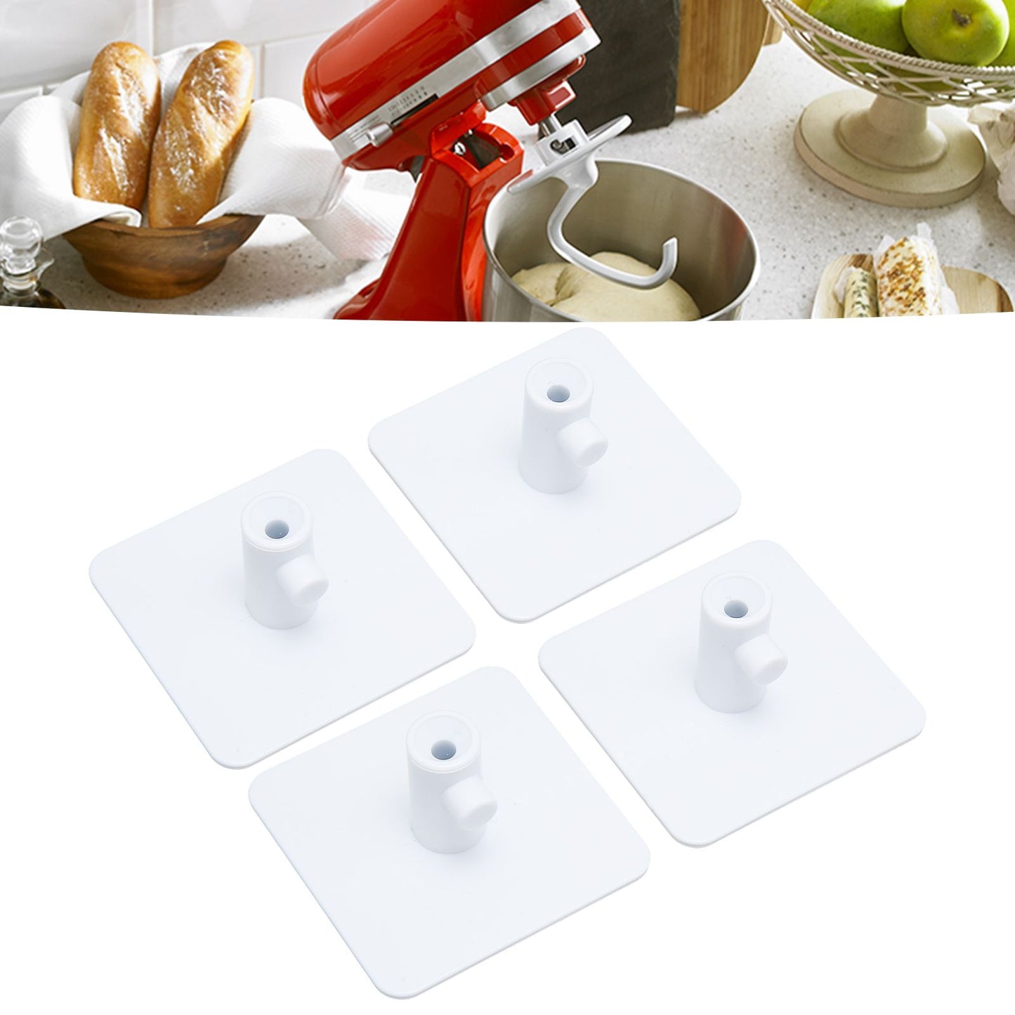 Stand Mixer Attachment Holders Vertical Hanging Type Quadrate White Mixer Attachments Accessories Holder for V1294-YM0523-3113220085511