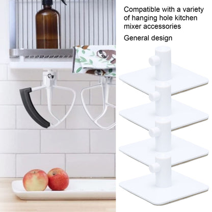Stand Mixer Attachment Holders Vertical Hanging Type Quadrate White Mixer Attachments Accessories Holder for V1294-YM0523-3113220085511