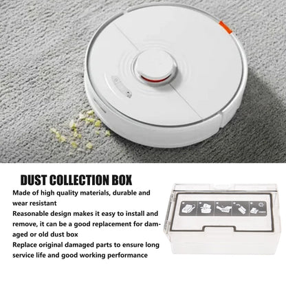 Dust Collection Box for Xiaomi Roborock S7 T7S T7S PLUS G10 Floor Sweeping Robot Trash Collection Box V1294-YM0523-3113220088111