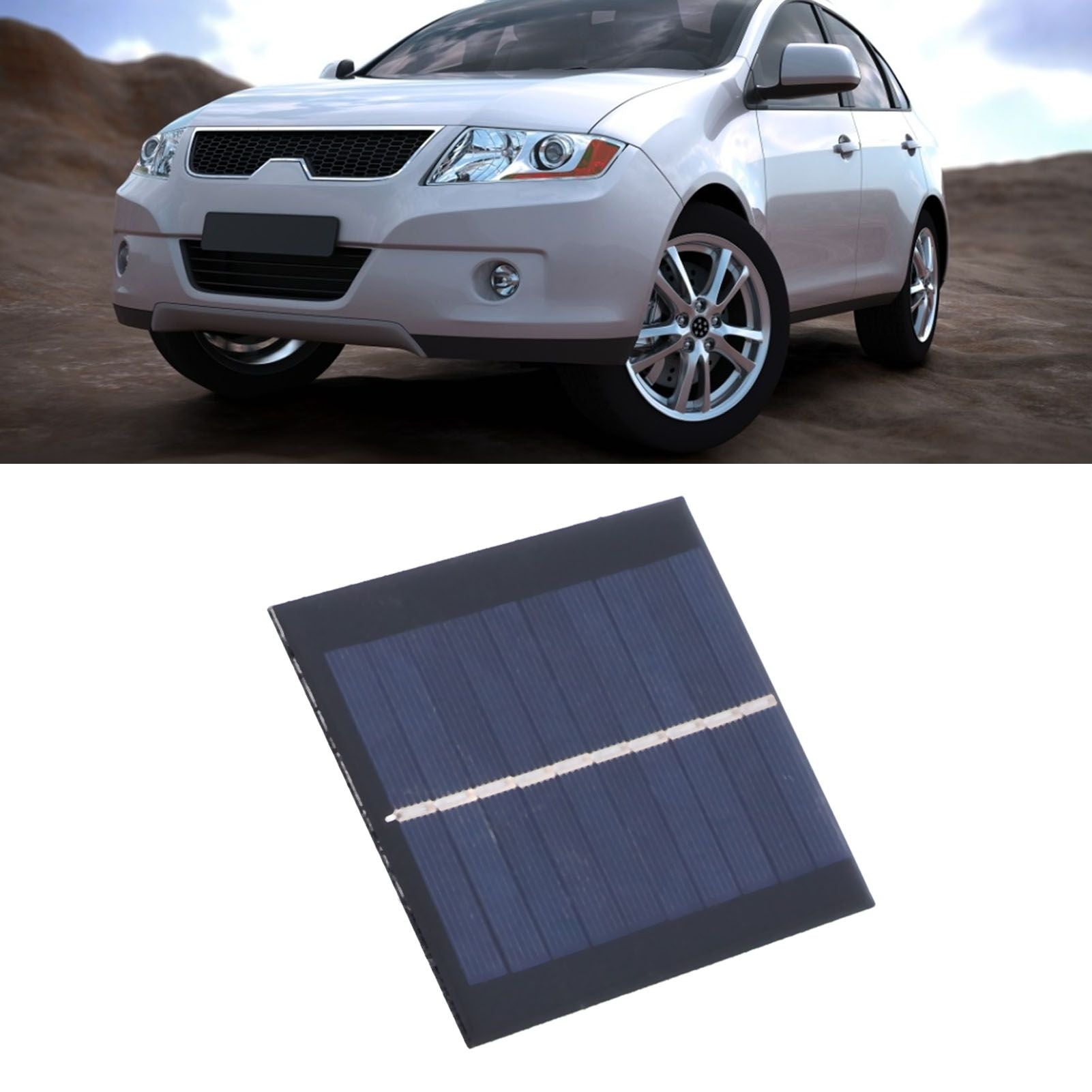 1W 5V Solar Panel Polycrystalline Silicon Solar Epoxy Sheet for Ships Airplanes Outdoor Solar Light V1294-YM0523-3114210096711