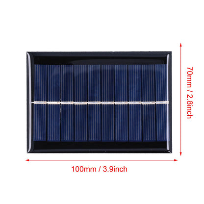 1W 5V Solar Panel Polycrystalline Silicon Solar Epoxy Sheet for Ships Airplanes Outdoor Solar Light V1294-YM0523-3114210096711