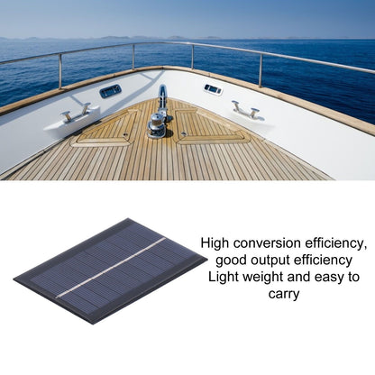 1W 5V Solar Panel Polycrystalline Silicon Solar Epoxy Sheet for Ships Airplanes Outdoor Solar Light V1294-YM0523-3114210096711