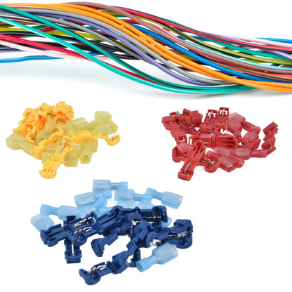 Disconnect Connector Kit T Shape Electrical Insulated Terminals for Home Decoration Circuit Repair V1294-YM0523-3114210104211