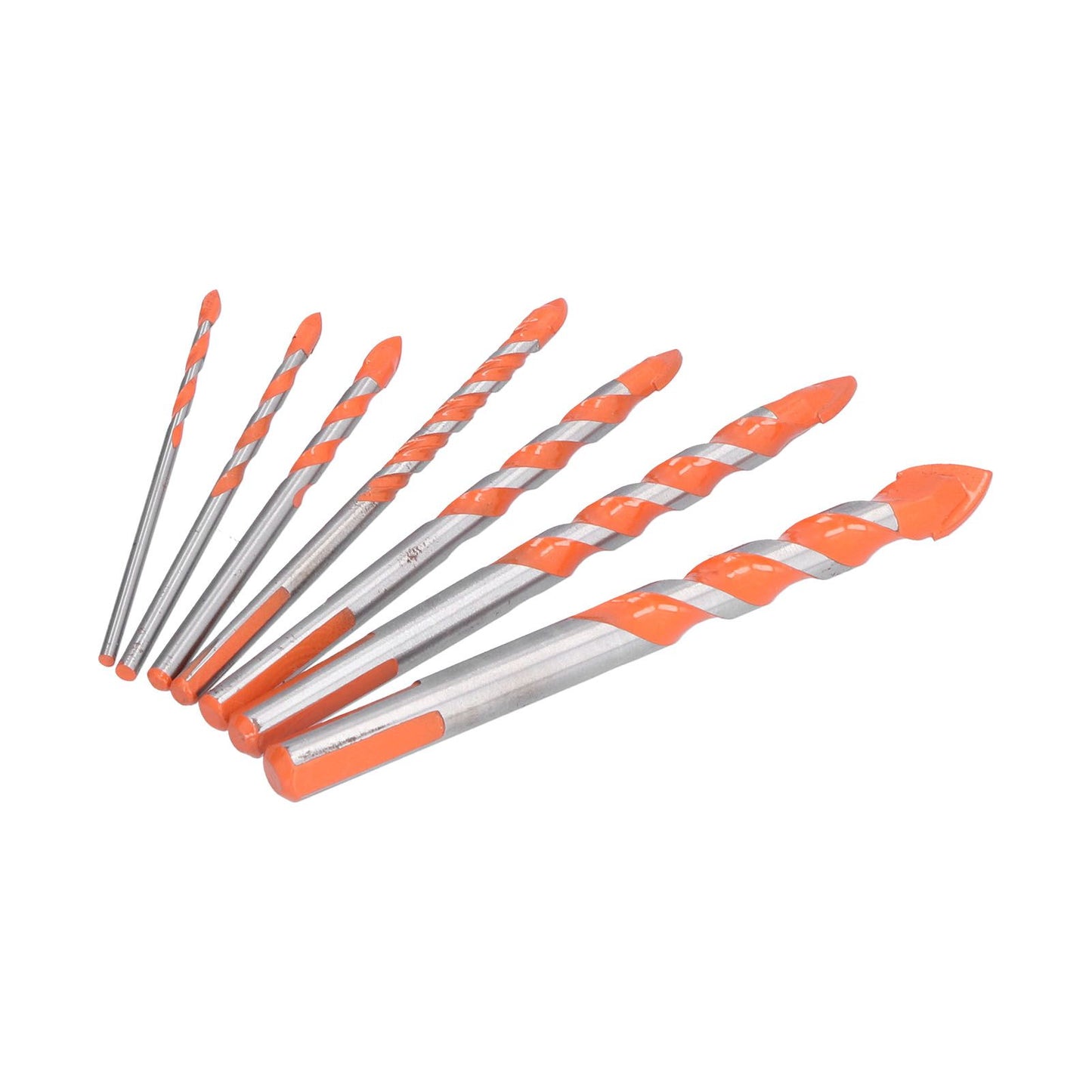 Drill Bits Punching Triangular Drill Bits with Storage Case for Ceramics Marble Wall Openings V1294-YM0523-3114210104511