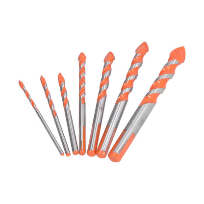 Drill Bits Punching Triangular Drill Bits with Storage Case for Ceramics Marble Wall Openings V1294-YM0523-3114210104511