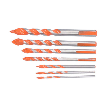 Drill Bits Punching Triangular Drill Bits with Storage Case for Ceramics Marble Wall Openings V1294-YM0523-3114210104511